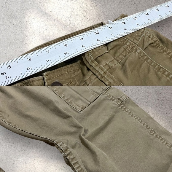 American Eagle Outfitters High Rise Brown Khaki Relaxed Fit Cargo Pants - Picture 8 of 8